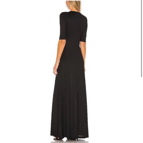 L’Academie Esperanza Black Button Front Maxi Dress Size XS - Picture 2 of 9
